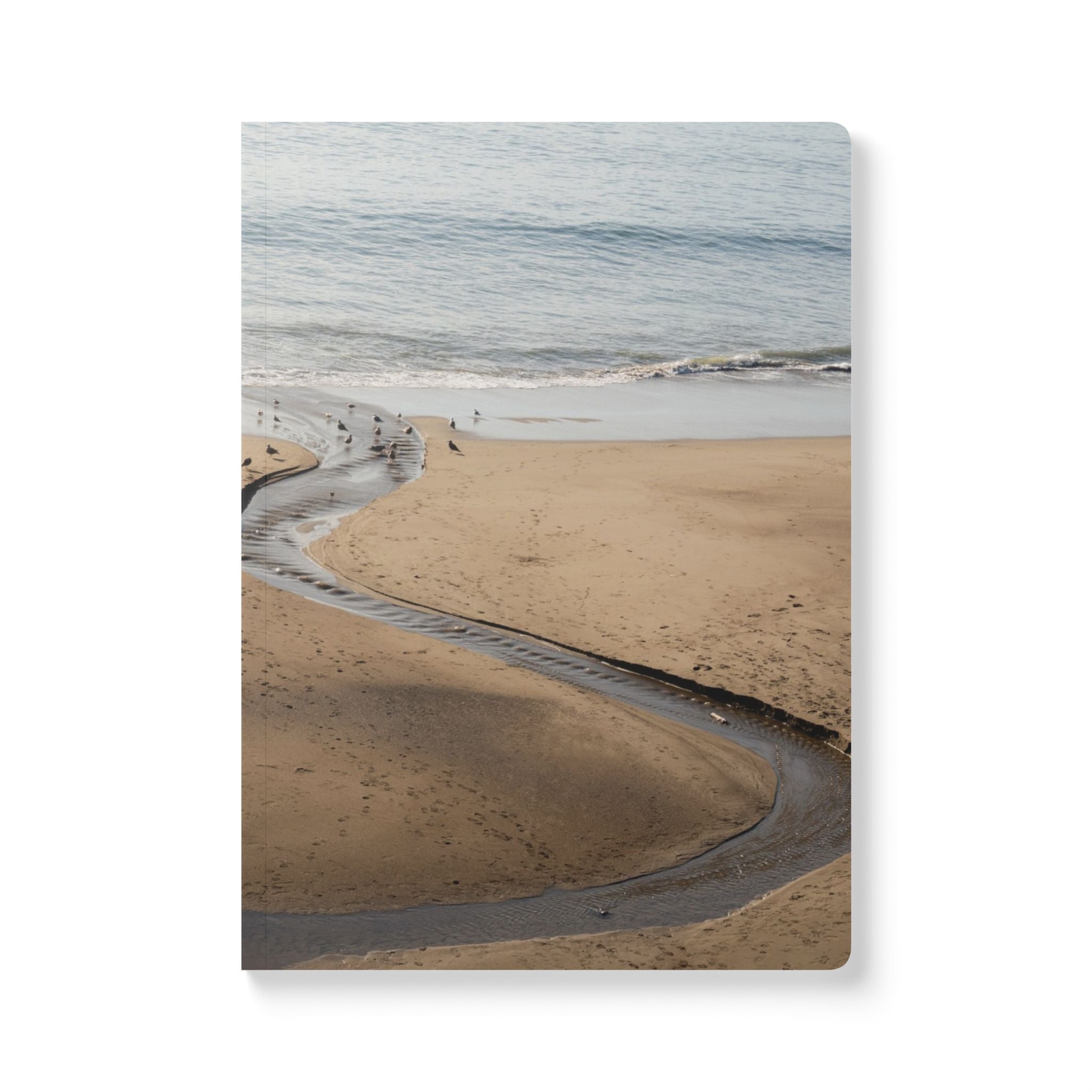 Wellness Reflection Journal – Curved Echoes of Point Reyes – Softcover – Mindful Writing Notebook for Personal Growth & Daily Reflection