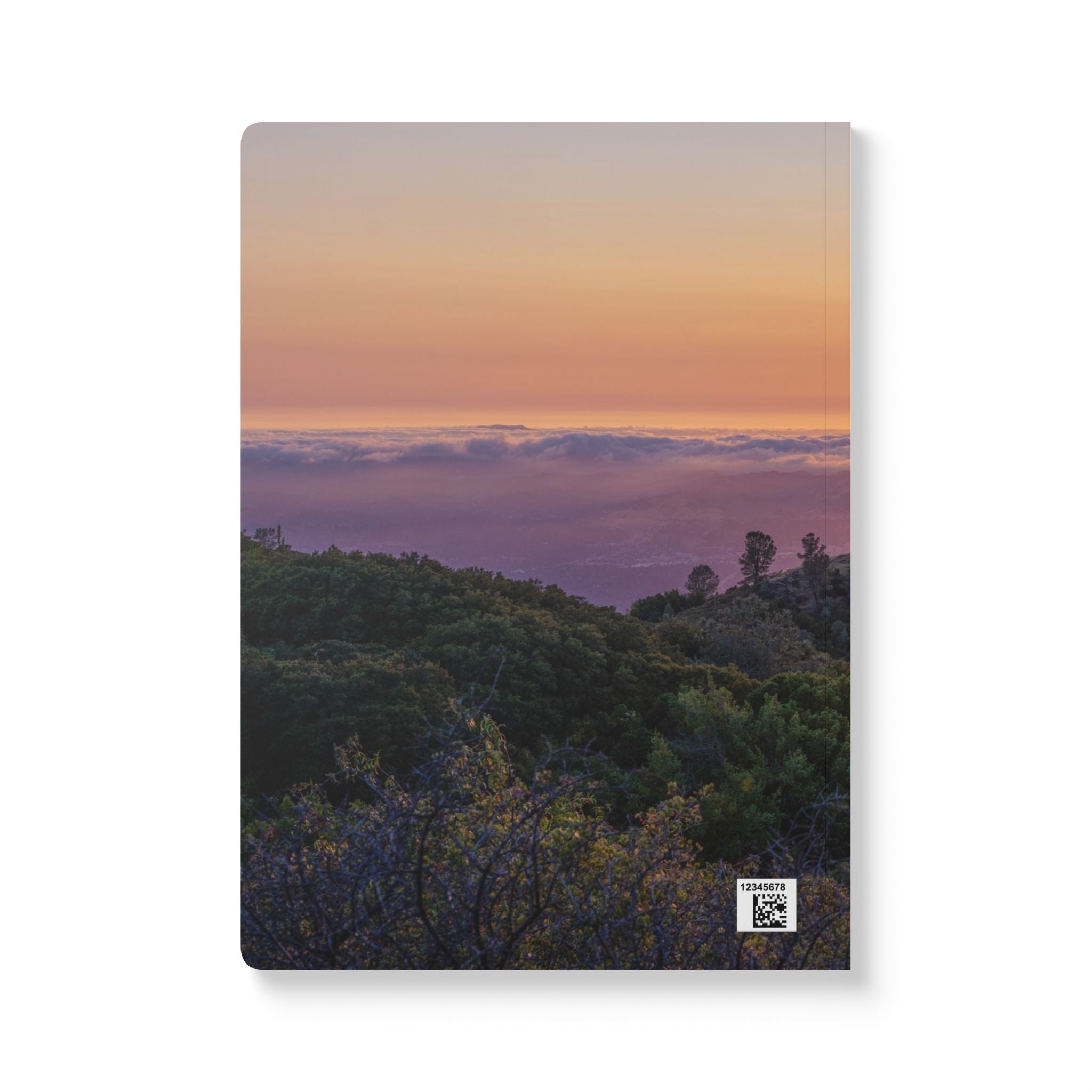 Wellness Reflection Journal – Mt. Diablo Sunset – Softcover – Mindful Writing Notebook for Personal Growth & Daily Reflection