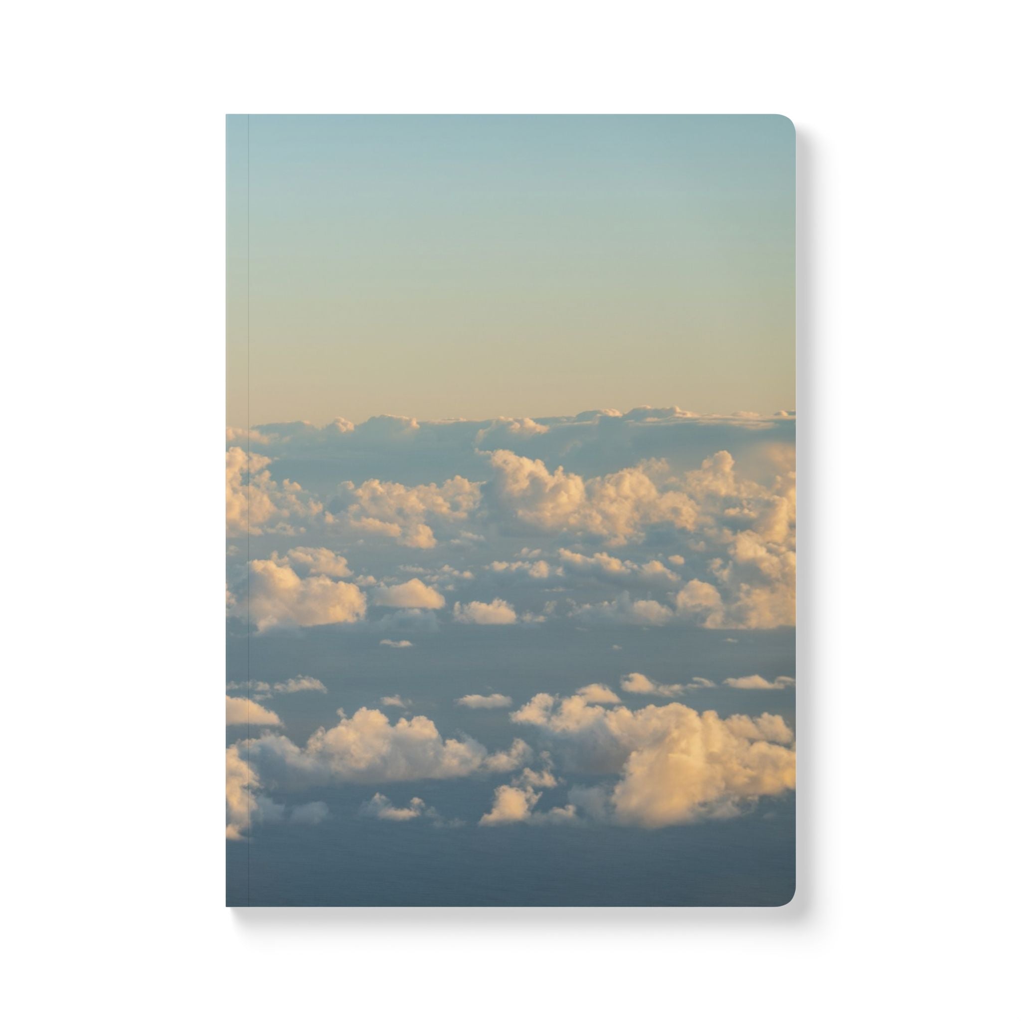 Wellness Reflection Journal – Drifting in the Sky – Softcover – Mindful Writing Notebook for Personal Growth & Daily Reflection