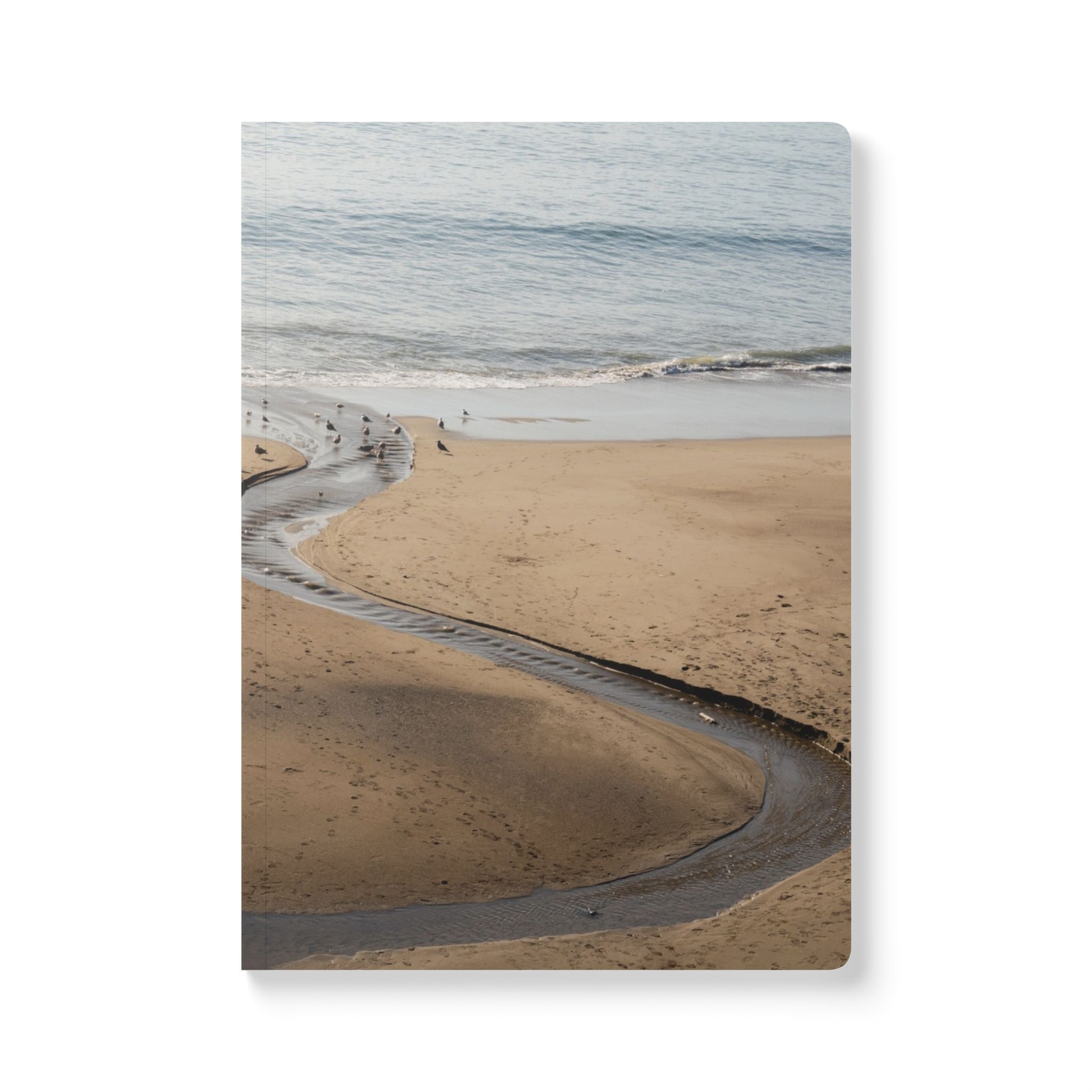 Wellness Reflection Journal – Curved Echoes of Point Reyes – Softcover – Mindful Writing Notebook for Personal Growth & Daily Reflection